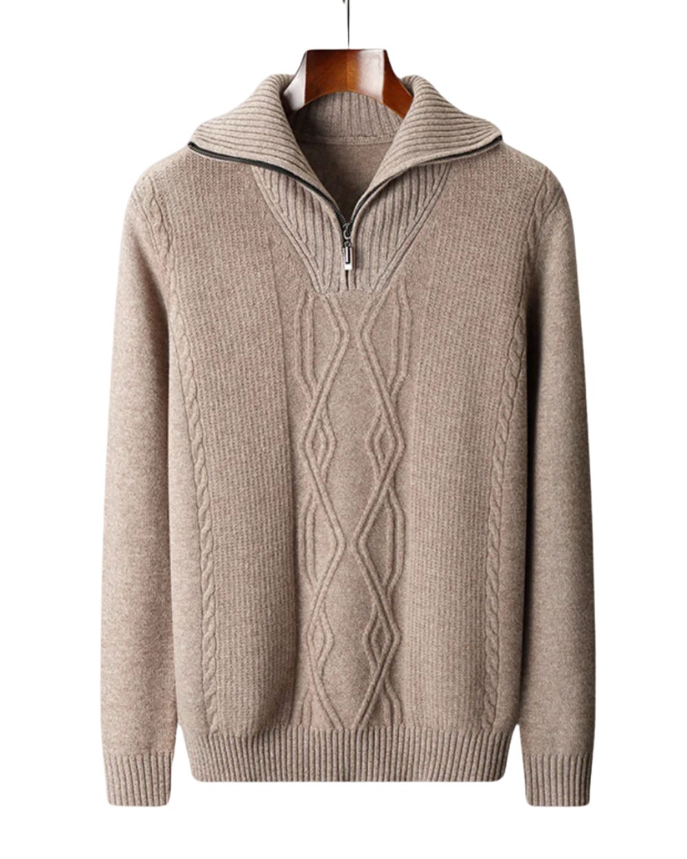 Taranto Merino Wol Zip Sweater