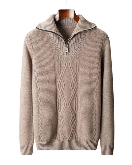 Taranto Merino Wol Zip Sweater