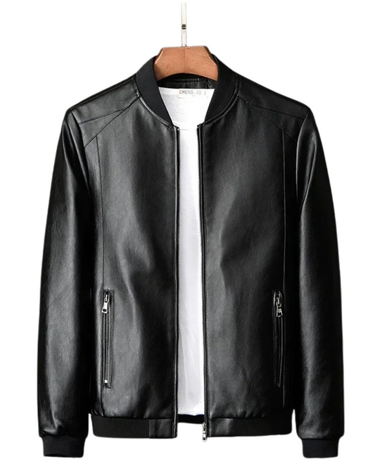 Leren motorjack