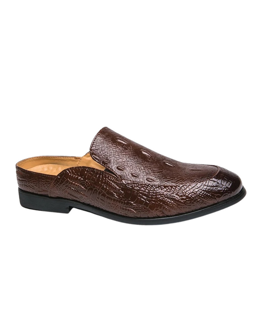 Elegante geklede schoenen met krokodillenprint