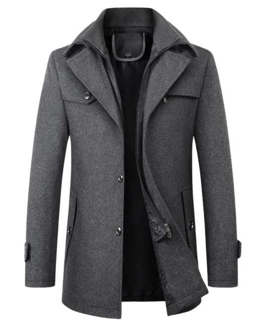 Elegante wollen winterjas