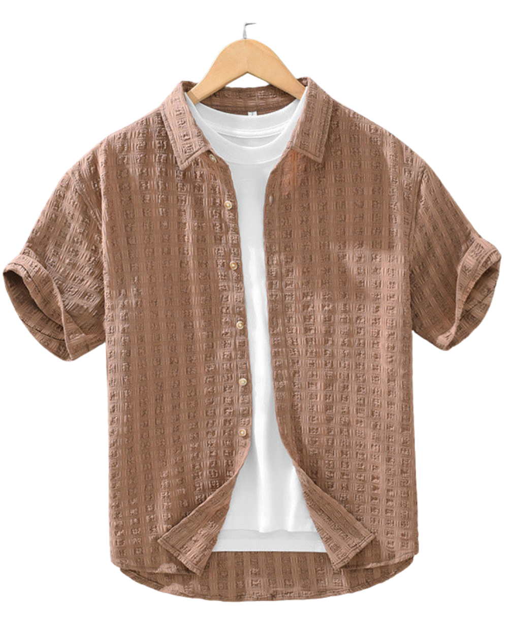 Casual shirt met structuur