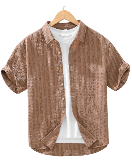 Casual shirt met structuur