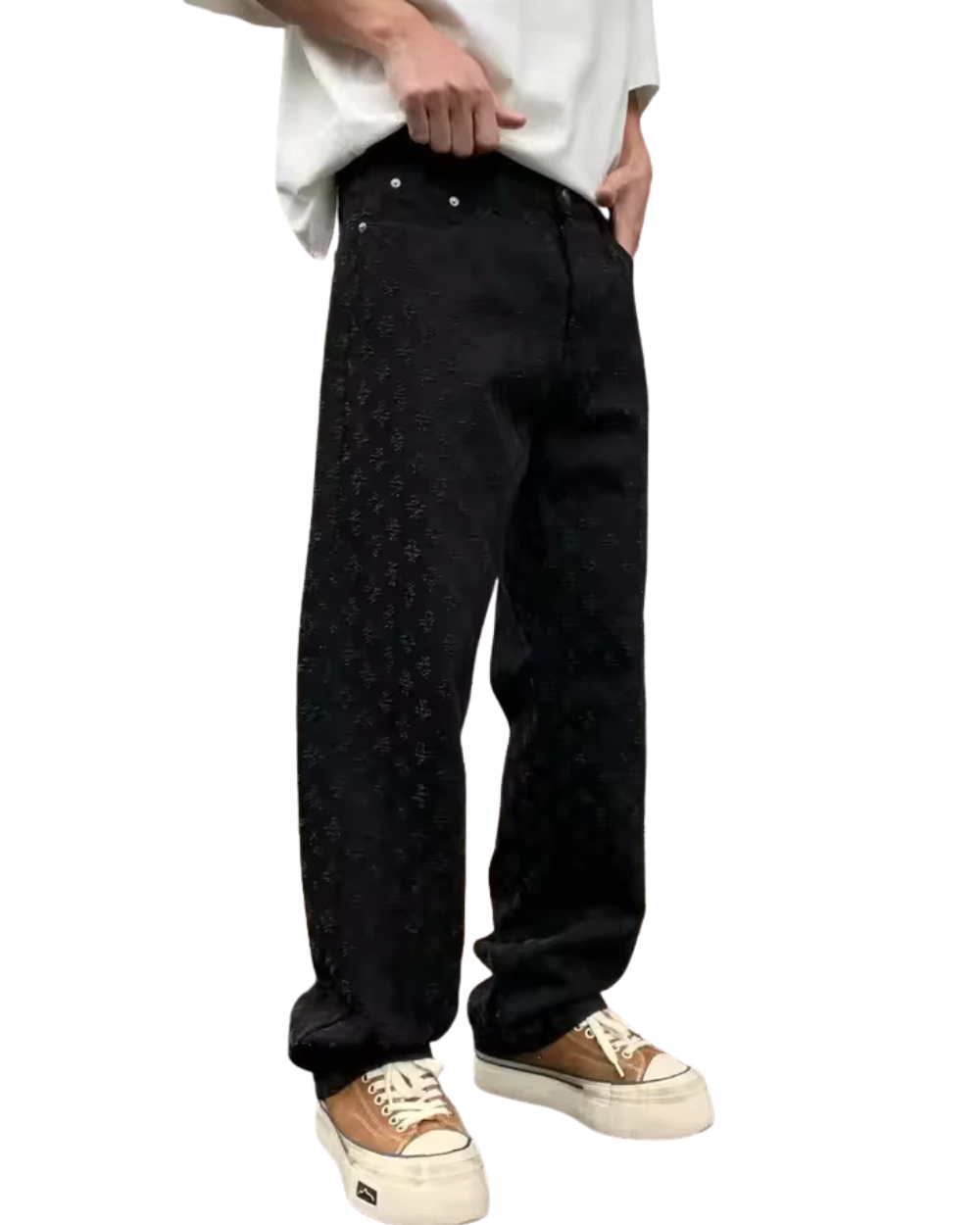 Jacquard jeans
