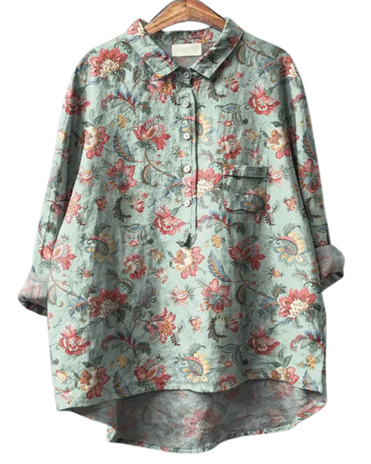 Elegante bloemenblouse