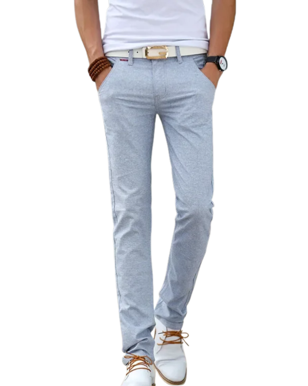 Slim Fit Linnen Broek
