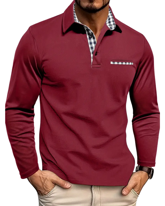 Poloshirt met lange mouwen