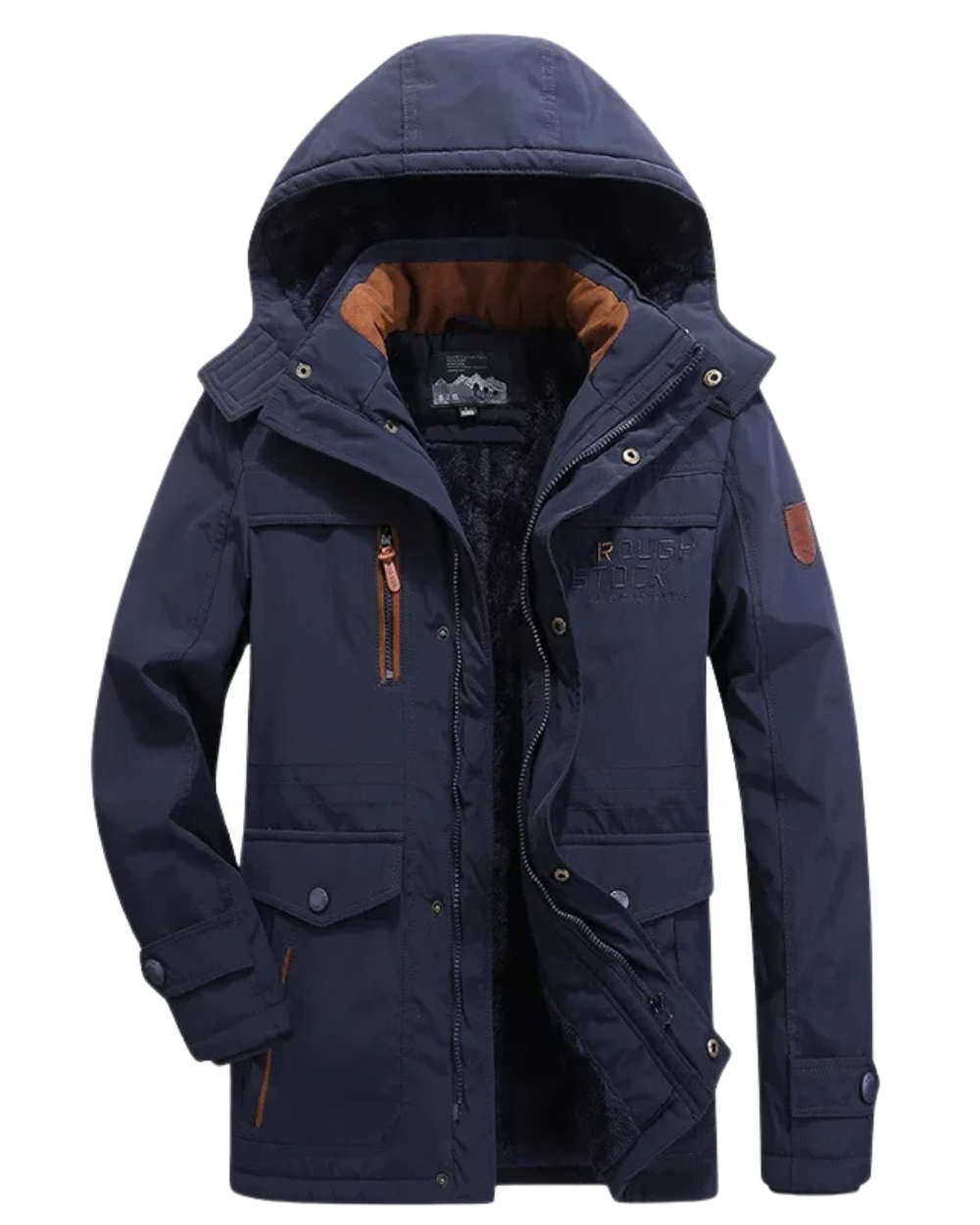 Elegante gewatteerde winterjas