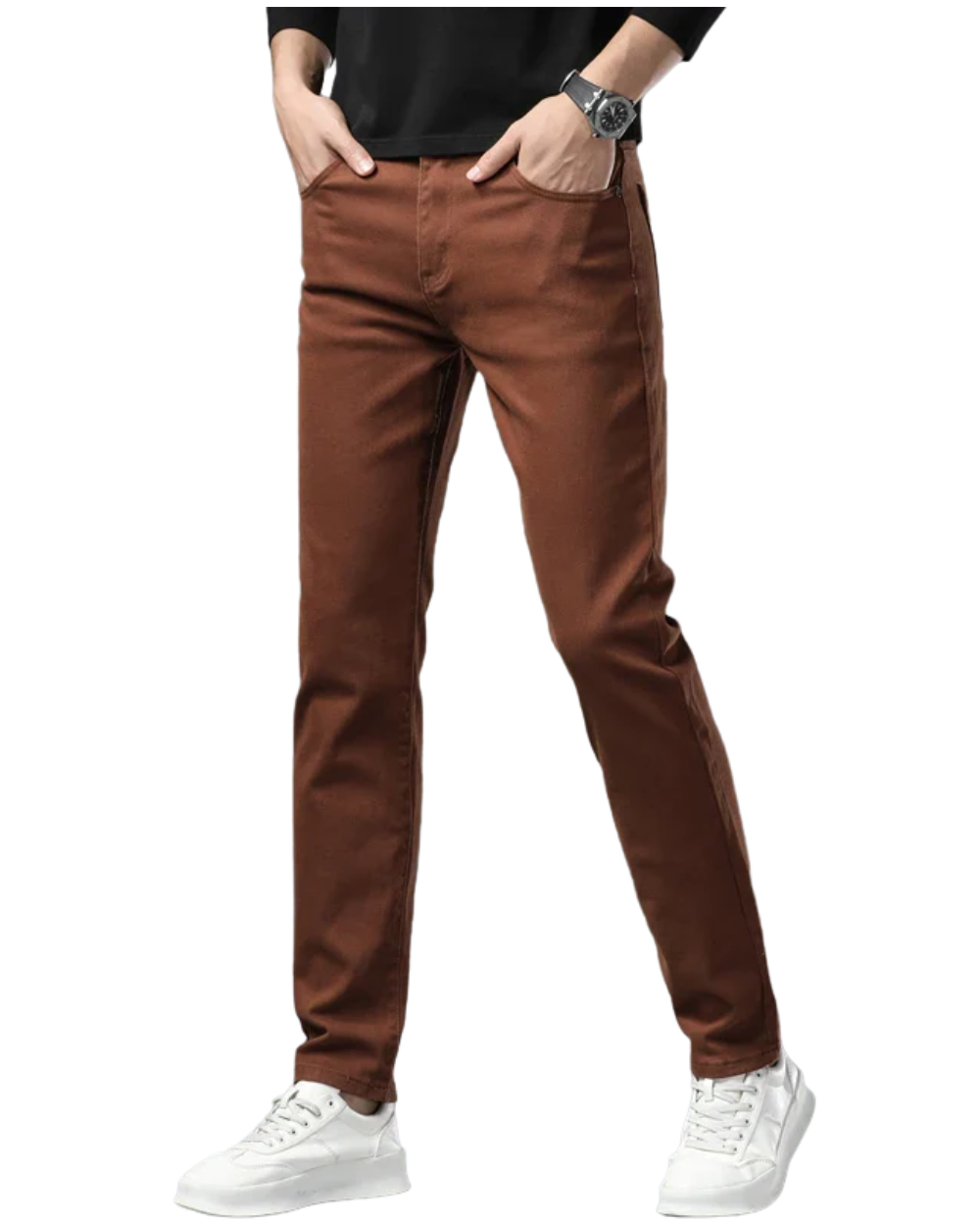 Elegante stretchjeans van denim