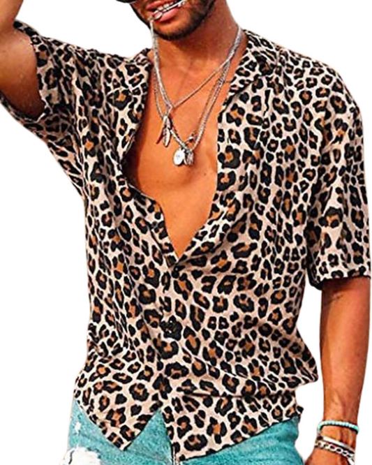 Shirt met luipaardprint