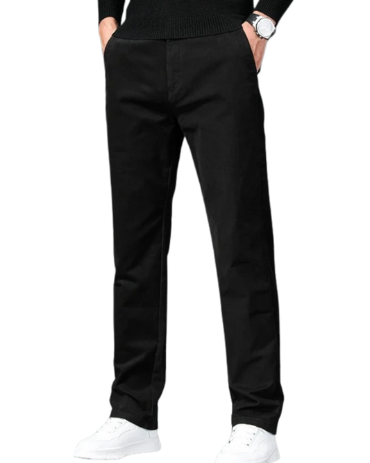 Rechte katoenen broek