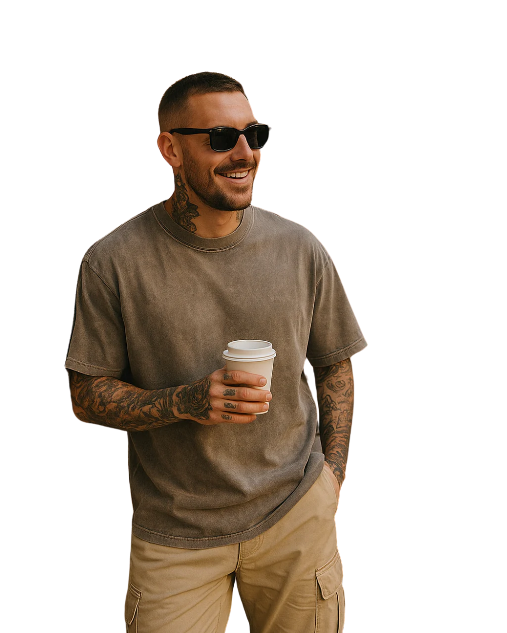 Casual katoenen oversized t-shirtset - 3-pack