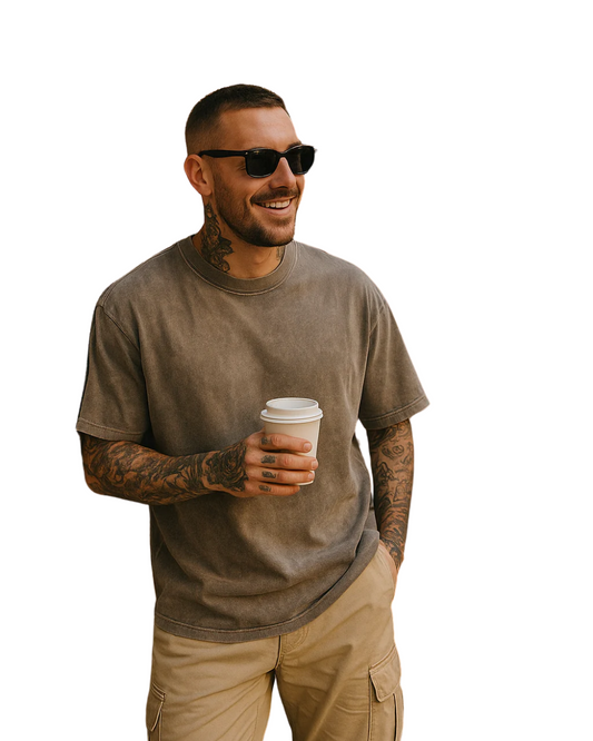 Casual katoenen oversized t-shirtset - 3-pack