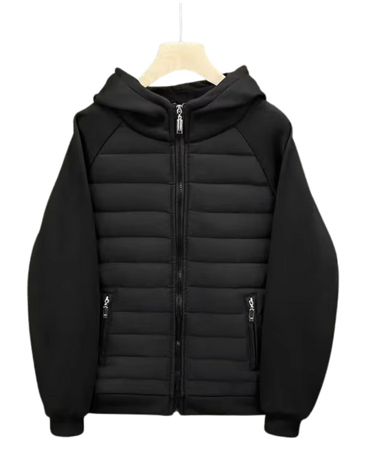 Elegante katoenen gewatteerde jas
