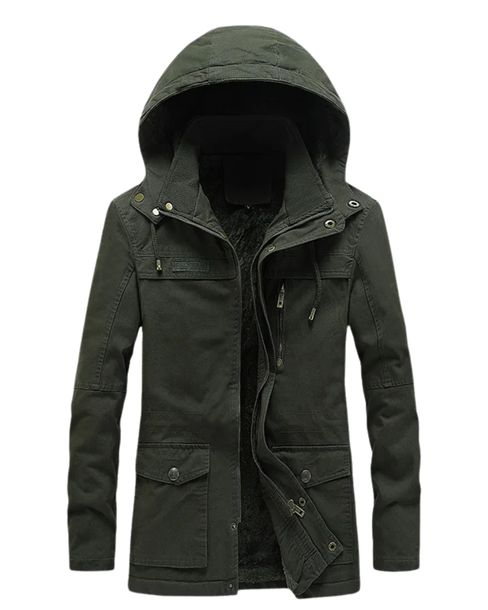 Casual katoenen winterjas