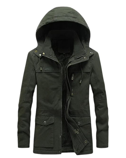 Casual katoenen winterjas