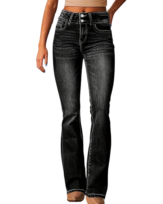 Elegante uitlopende jeans