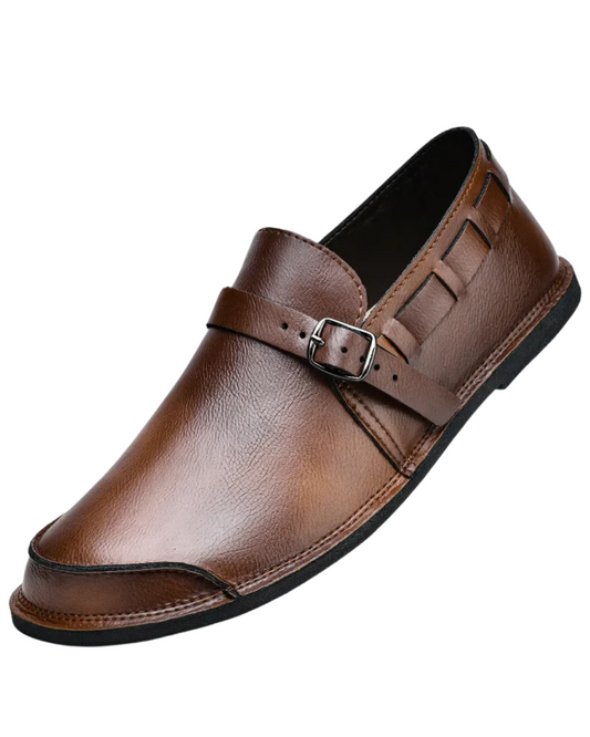 Leren Loafers met gesp