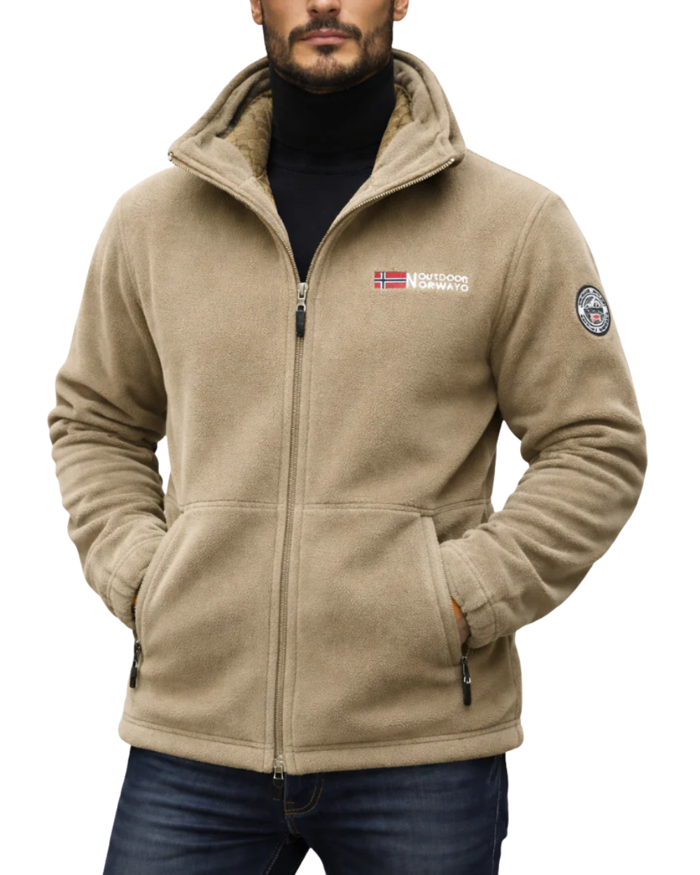 Elegante fleece jas
