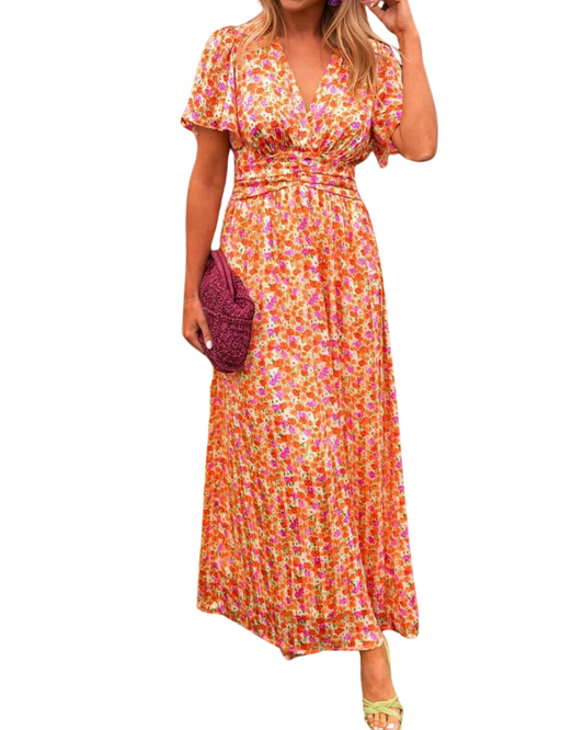 Elegante Maxi Dress met V-Halslijn