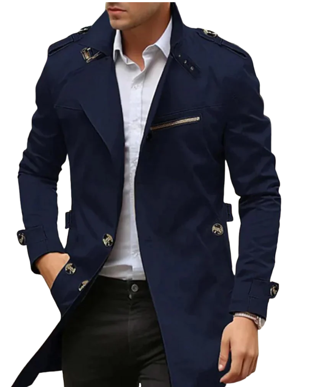 Elegante heren trenchcoat