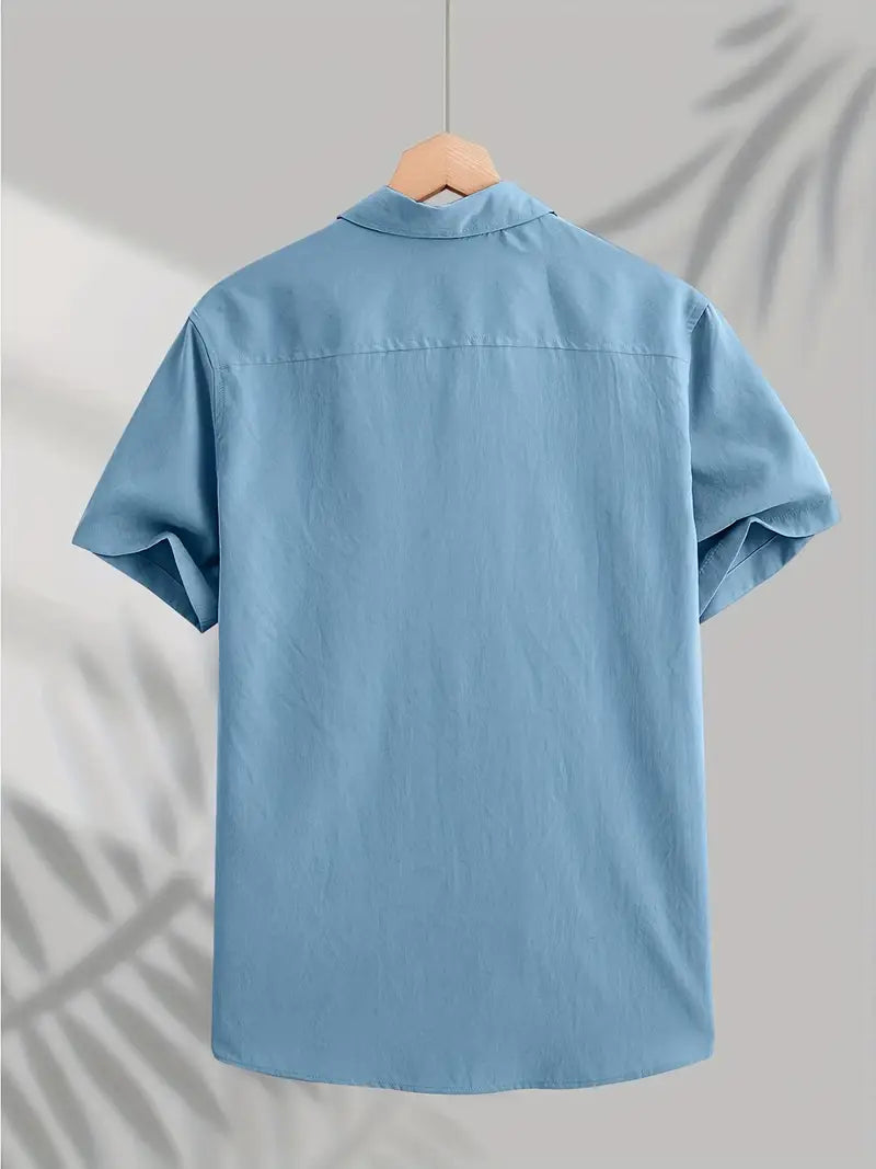 Casual Katoenen Shirt Met Korte Mouwen