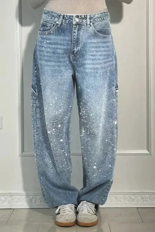 Elegante jeans met glamour