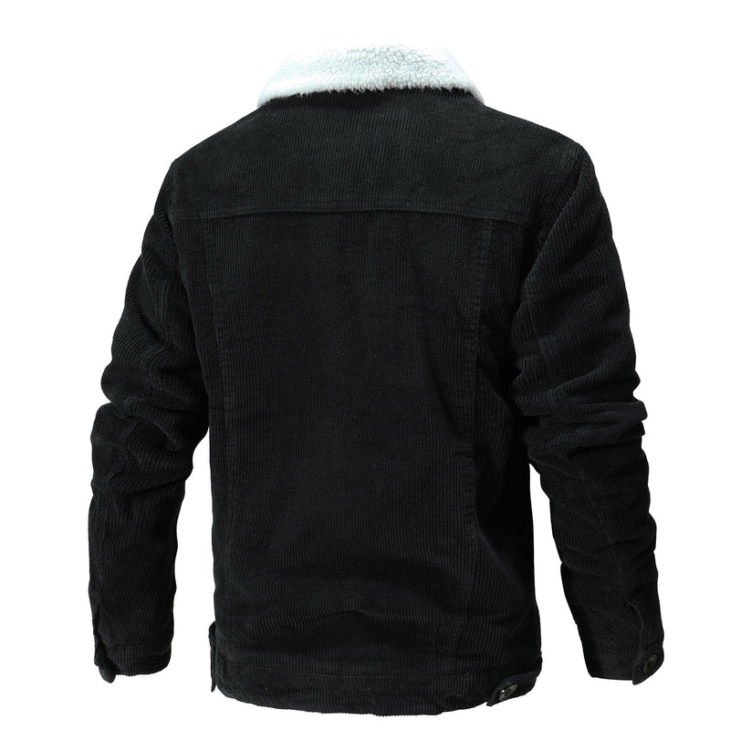 Casual fleece gevoerde jas