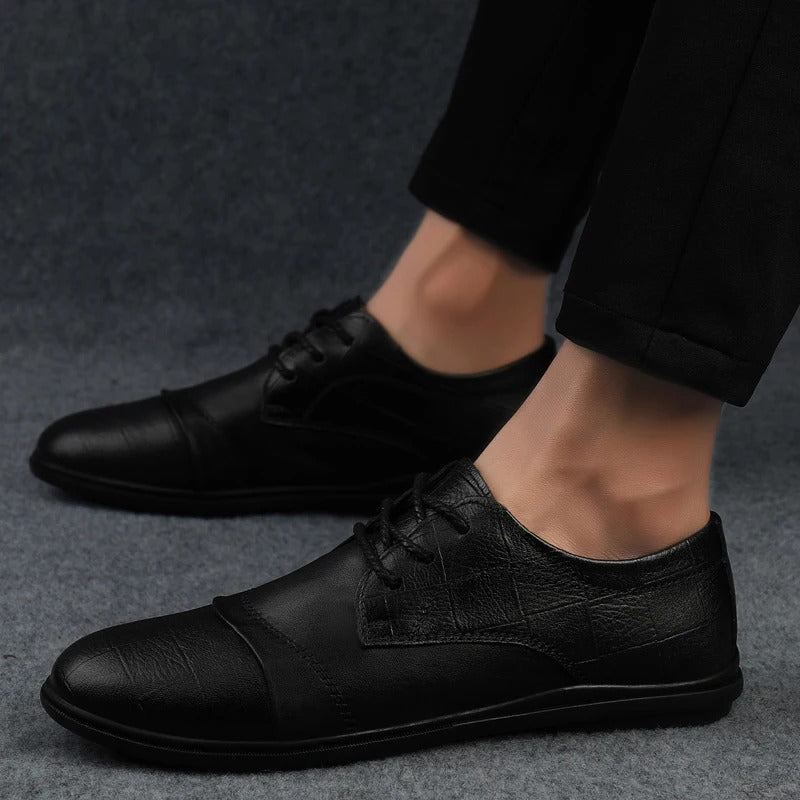 Elegante leren geklede schoenen