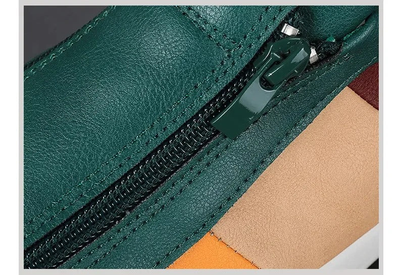 Leren schoenen met rits