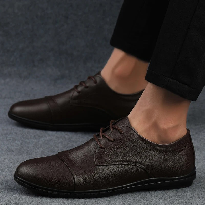 Elegante leren geklede schoenen