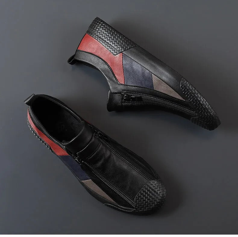 Leren schoenen met rits