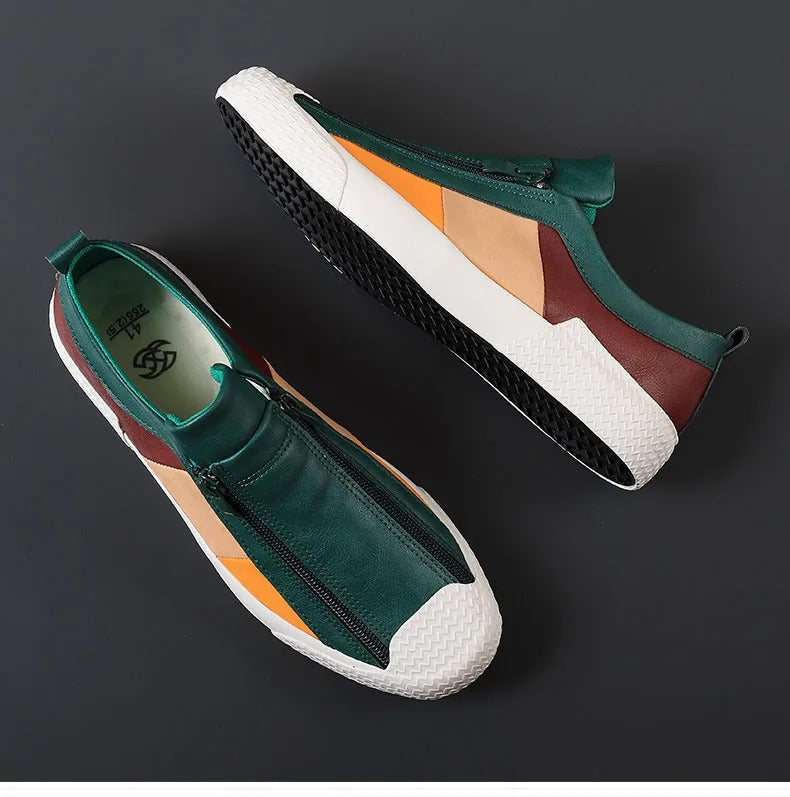 Leren schoenen met rits