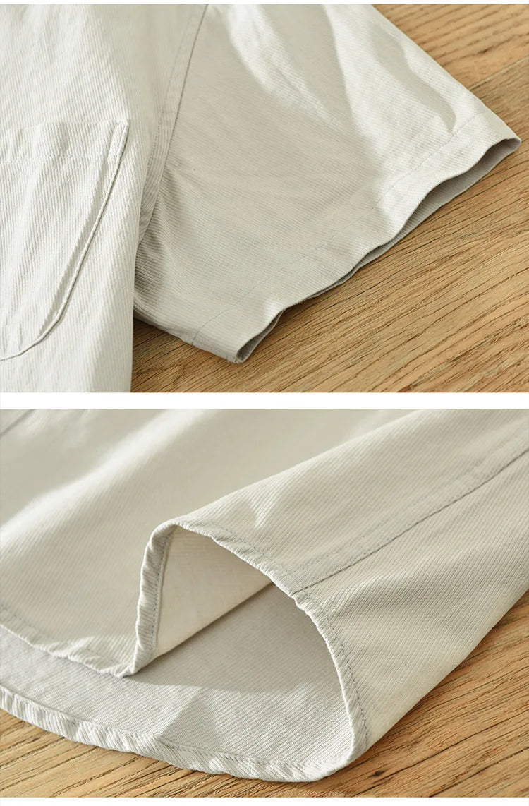 Katoenen shirt met korte mouwen
