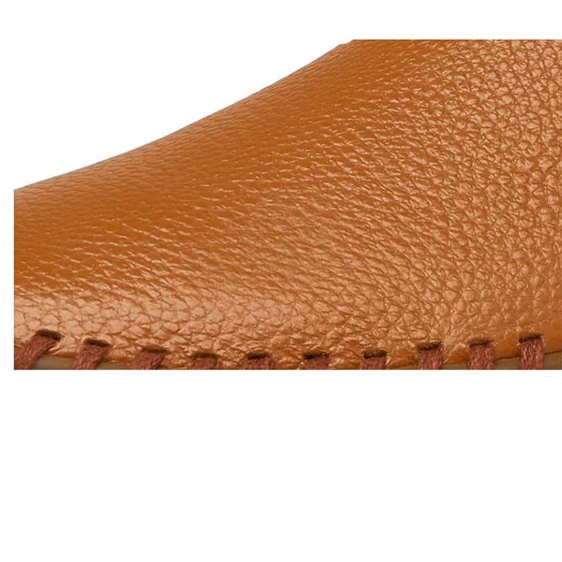 Ademende leren Loafers