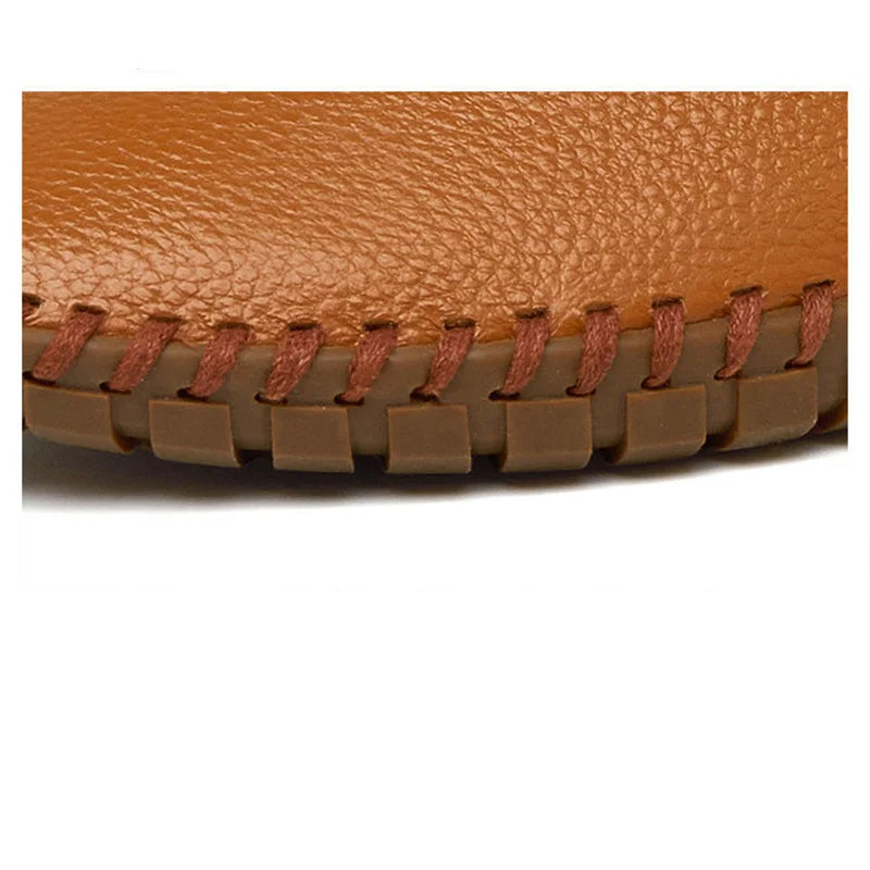 Ademende leren Loafers