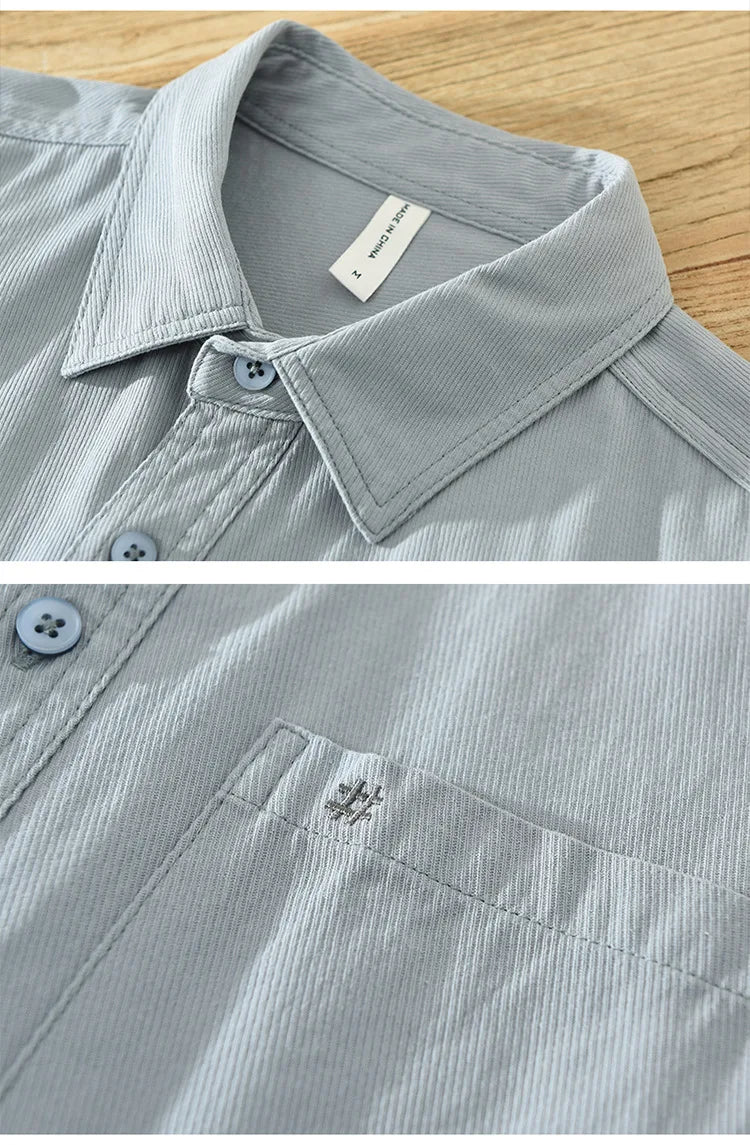 Katoenen shirt met korte mouwen