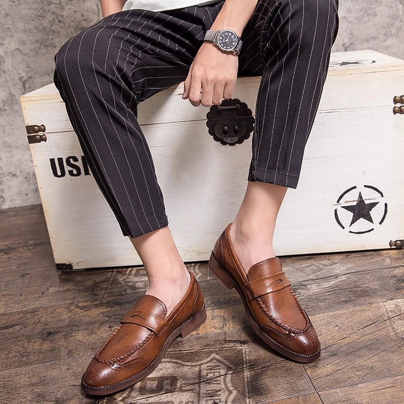 Chique leren Loafers