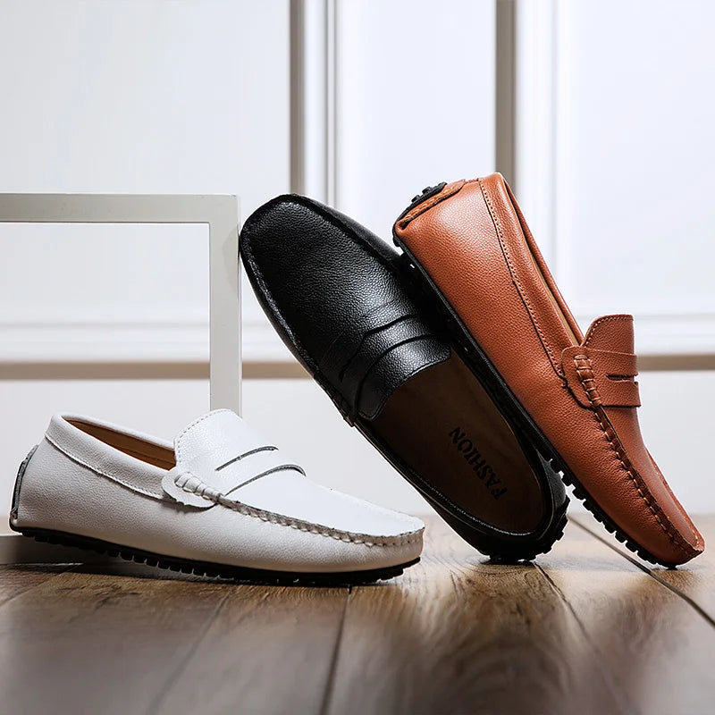 Casual leren zomer Loafers