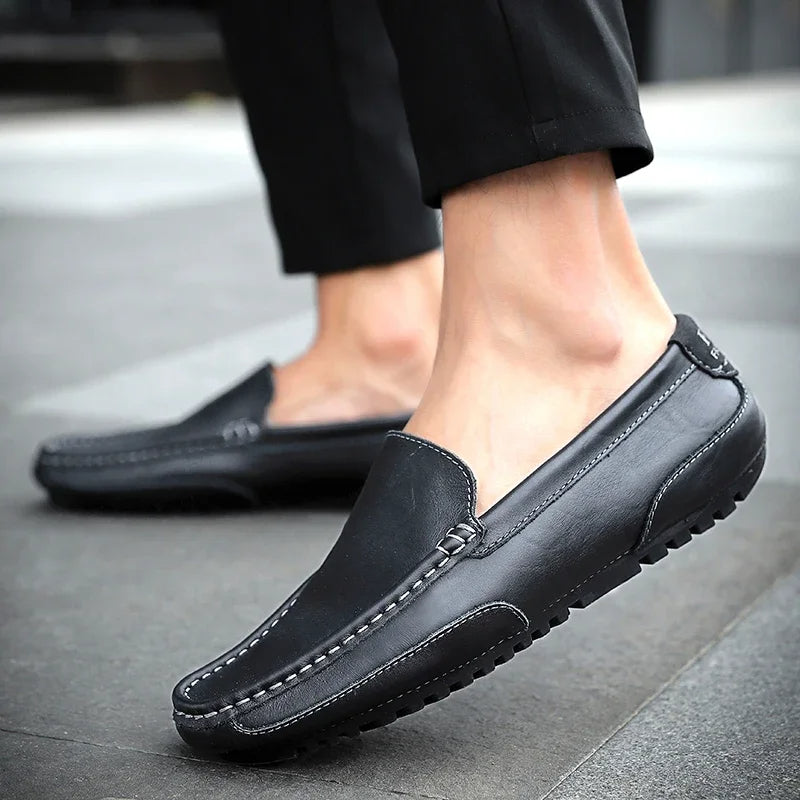 Vintage leren Loafers