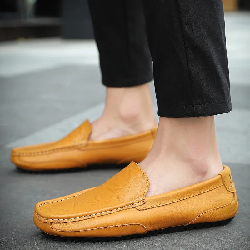 Vintage leren Loafers