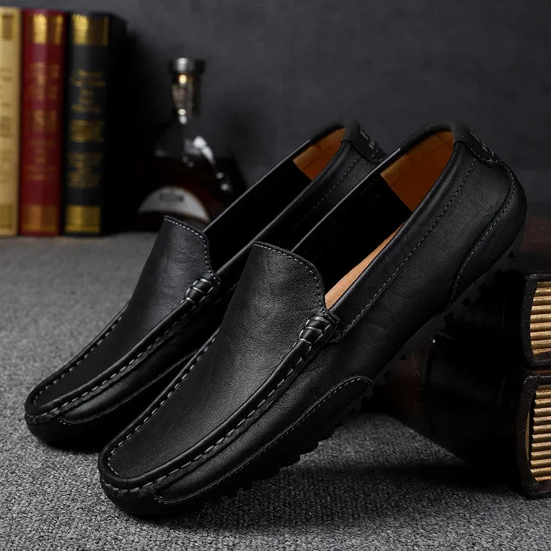 Vintage leren Loafers