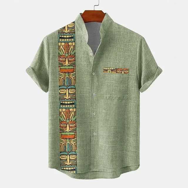 Vintage shirt met korte mouwen