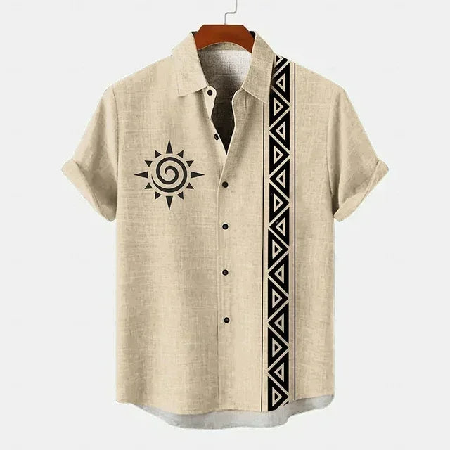 Vintage shirt met korte mouwen