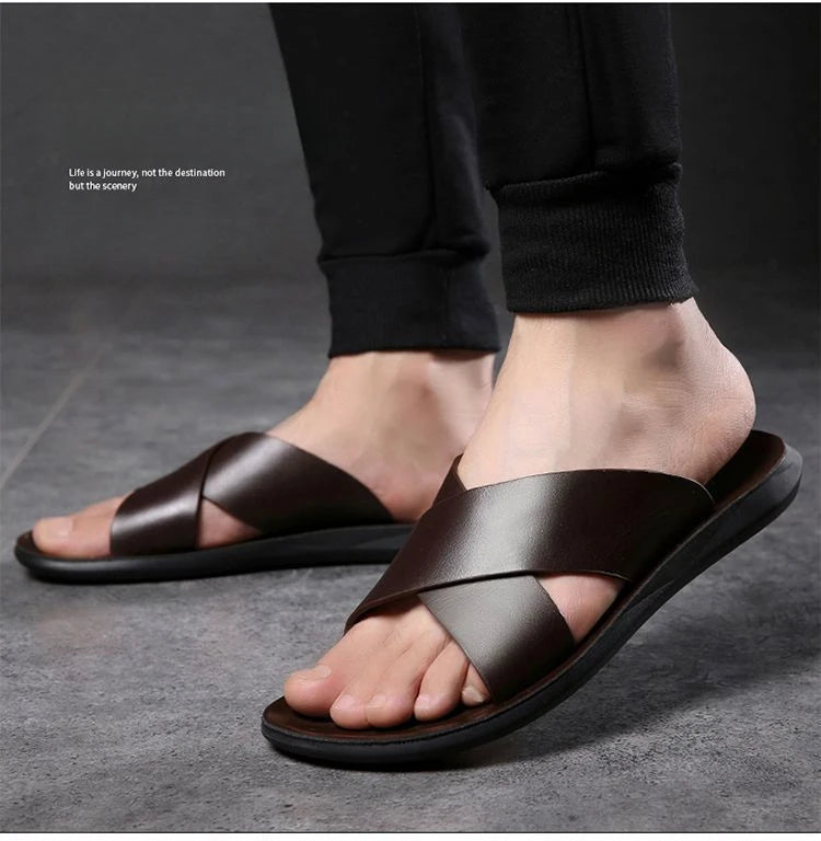 Elegante Leren Sandalen