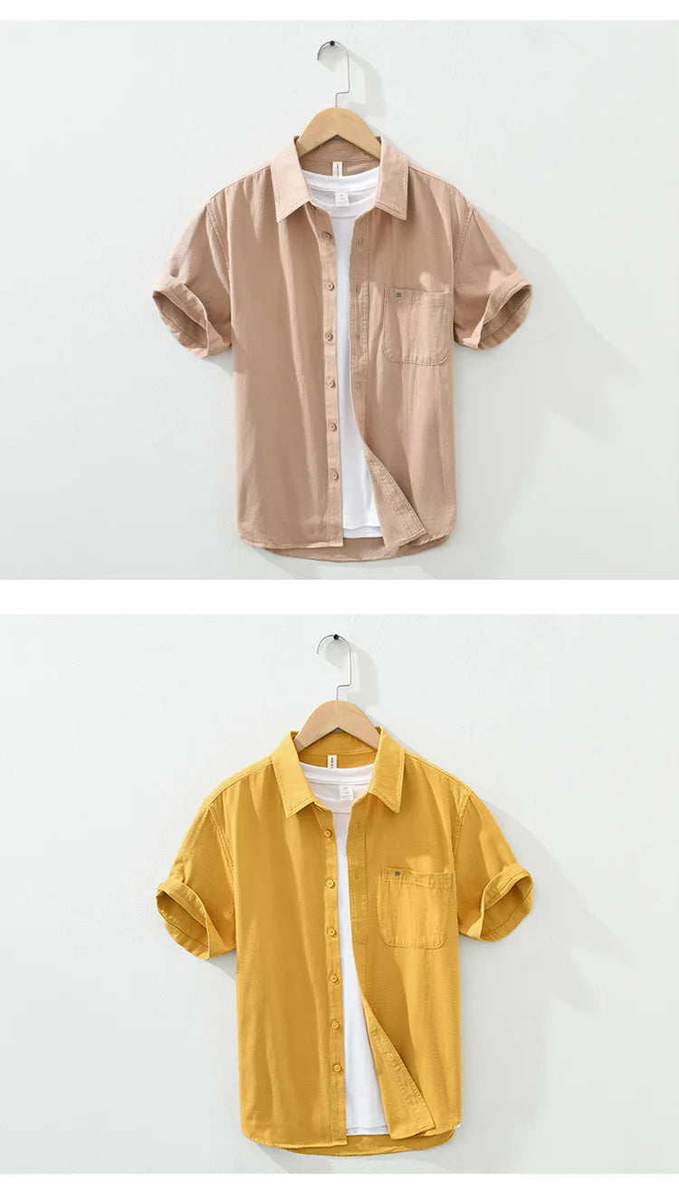 Katoenen shirt met korte mouwen