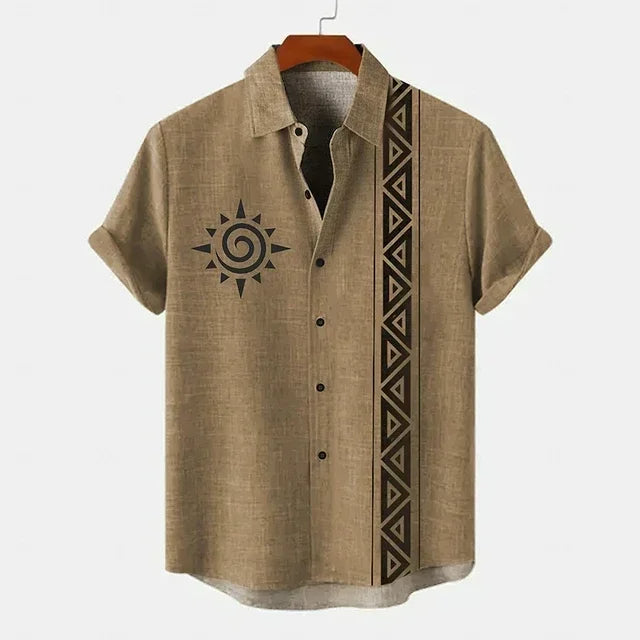 Vintage shirt met korte mouwen