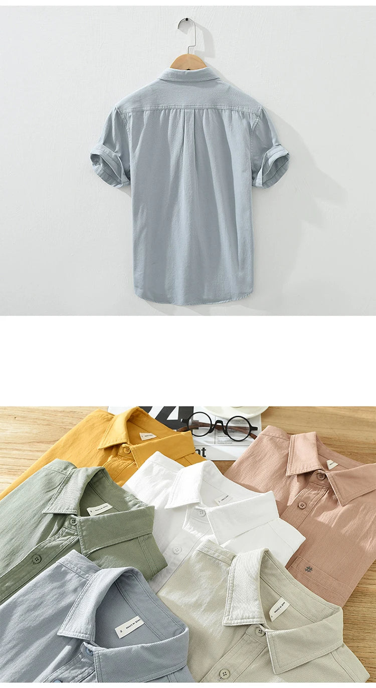 Katoenen shirt met korte mouwen