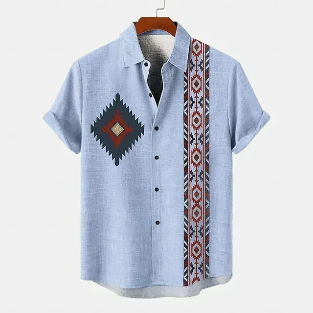 Vintage shirt met korte mouwen
