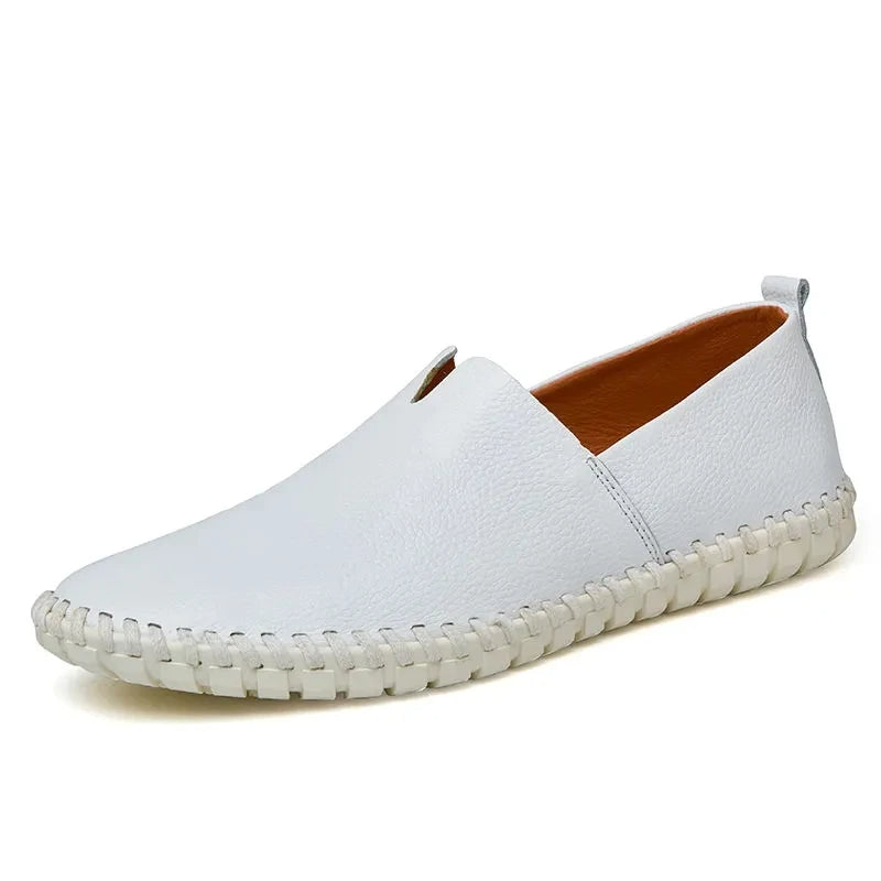 Ademende leren Loafers